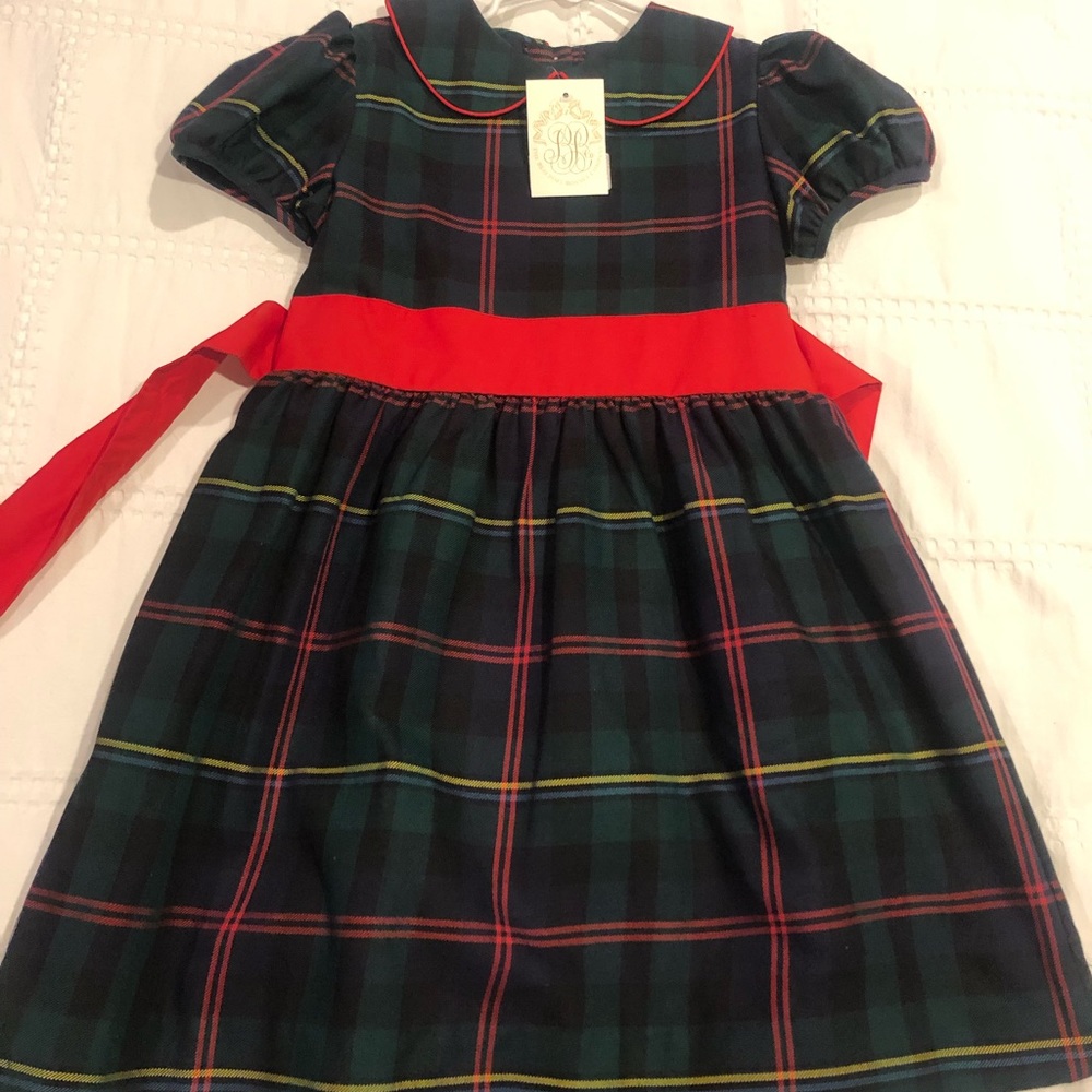 Cindy Lou Sash Dress- Horse Trail Tartan- size 8.